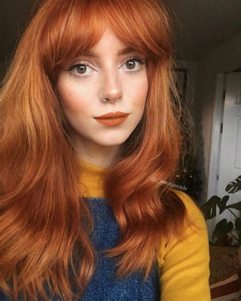 Pair with a sheer foundation that will let your natural skin tone shine through. #beautifulredhair | Ginger hair color, Ginger hair, Copper ...