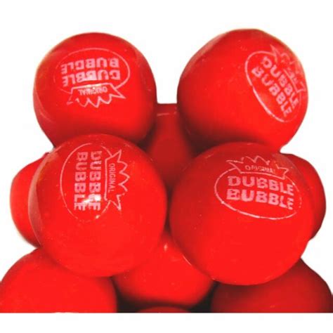 Hot Chew Spicy Cinnamon Dubble Bubble Gumballs Bulk 1 Pound Pack For