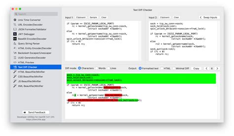Text Diff Checker Offline App - Offline Toolbox for Developers