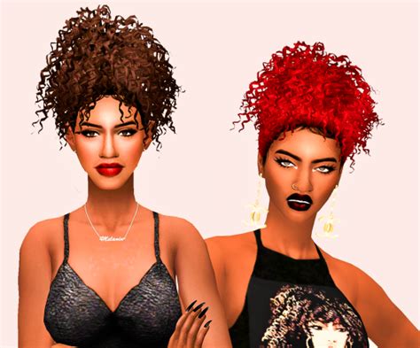 Sims 4 Ccs The Best Hair By Simblr In London Acconciature The