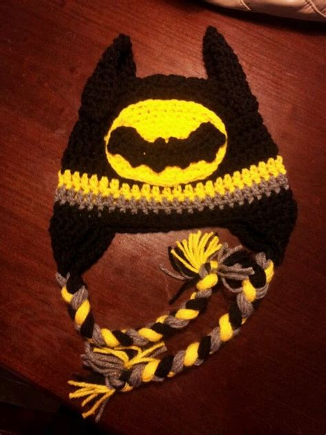 Batman Crochet Hat Batman Crochet Hat Crochet Hats Crochet