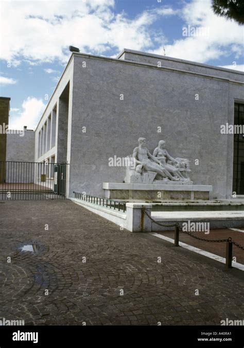 The Mussolini Art Museum On The Piazza Adua In Florence Italy Stock