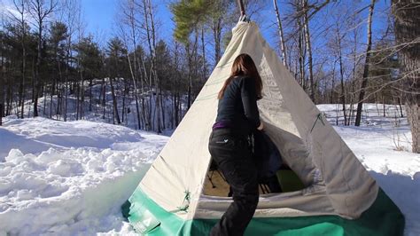 Homemade Hot Tent Tipi For Winter Camping By Camper Christina