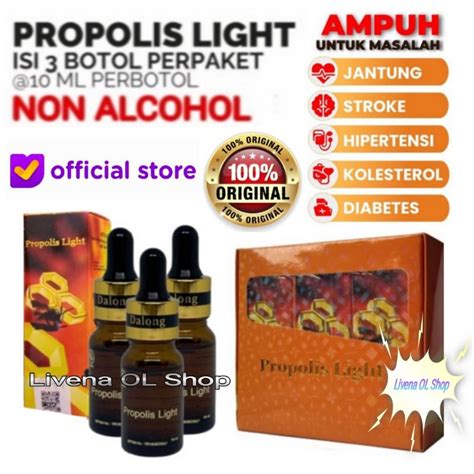 Jual Propolis Light G Nutri Paket Isi Botol Shopee Indonesia