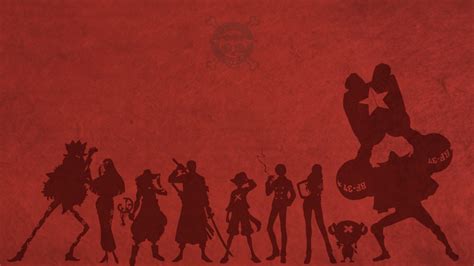 1920x1080 one piece, monkey d. One Piece Shadow Of Tony Zoro Nami With Red Background HD ...