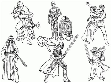 Free Coloring Pages Star Wars Characters Coloring Home