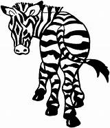 Zebra Coloring Animals Getdrawings Drawing sketch template