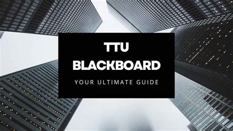 Ttu Blackboard Your Ultimate Guide In 2023