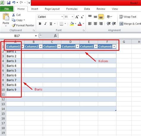 Kolom Dan Baris Excel Panduan Lengkap Untuk Pemula Caraseru Com