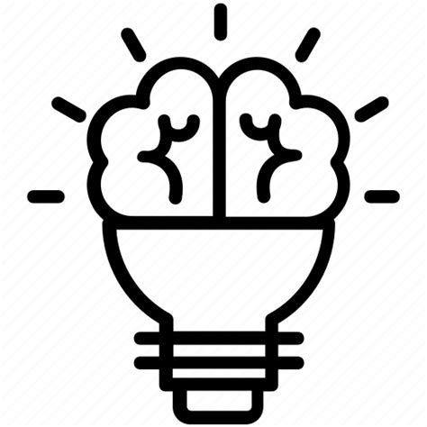 Creative brain, innovative brain, innovative idea, innovative solution, innovative thinking icon