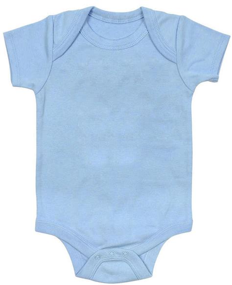 Plain Blue Baby Bodysuit One Piece Kiditude