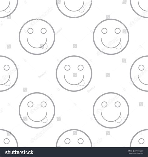 Smile Pattern Stock Vector Illustration 270506201 Shutterstock