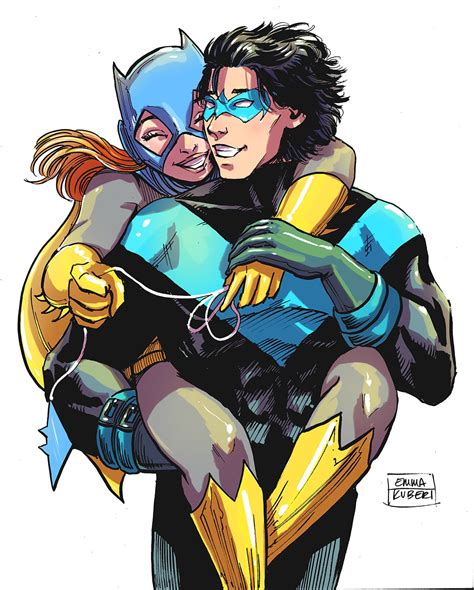 Nightwing And Batgirl Emma Kubert