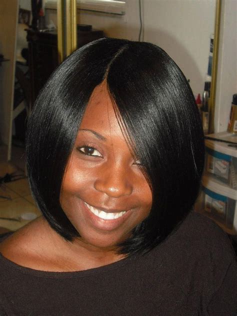 Bob With Invisible Part Sew In Short Weave