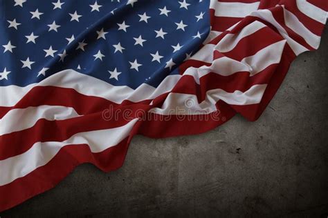 American Flag On Concrete Texture Stock Photo Image Of Macro Holiday