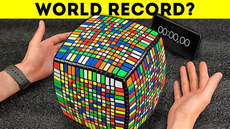 Solving The Huge Rubiks Cube 15x15 In Record Time วิธีเล่นรูบิค 3x3