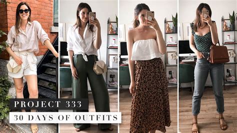 project 333 minimalist wardrobe challenge 30 days of outfits by erin elizabeth youtube