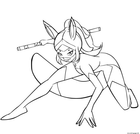 Print Miraculous Rena Rouges coloring pages  Ladybug coloring page