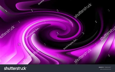 Abstract Purple Black Twirling Vortex Background Stock Illustration