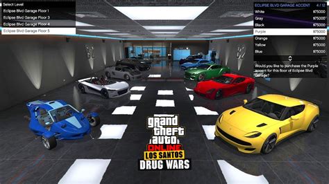 Gta Online Floor Customization Options And Moving Cars System Eclipse