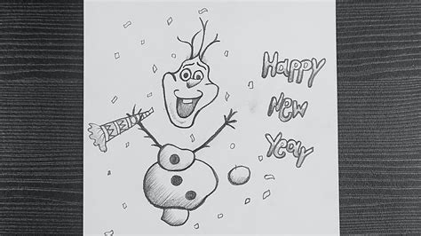 Happy New Year Drawing New Year Celebration Drawing New Year