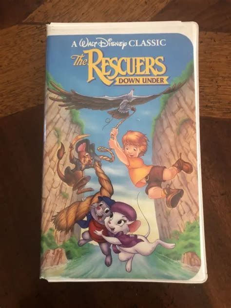 THE RESCUERS DOWN Under VHS Walt Disneys Black Diamond Classic RARE PicClick UK
