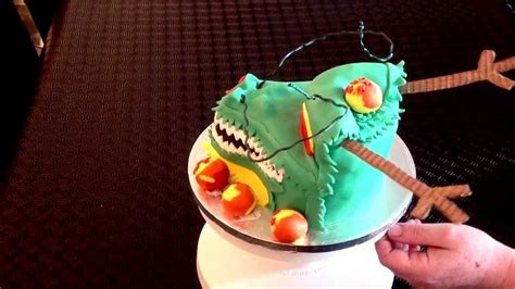 For my son's 2nd birthday last year! Dragonball z birthday cake Shenron dragon - YouTube