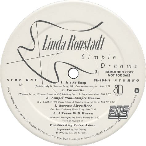 Linda Ronstadt Simple Dreams Album