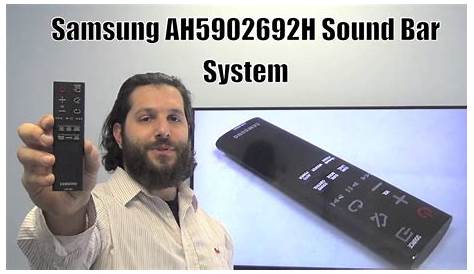 SAMSUNG AH5902692H Sound Bar System Remote Control - www
