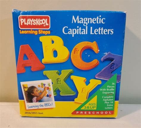 2006 Playskool Magnetic Capital Letters With Braille Engraving For Sale