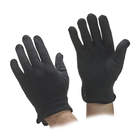 Black Cotton Beaded Grip Gloves Food Service Gloves Gloves Online