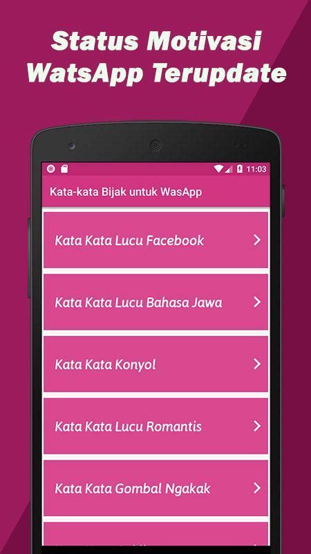 Descarga De Apk De Kata Kata Bijak Watsapp Motivasi Para Android