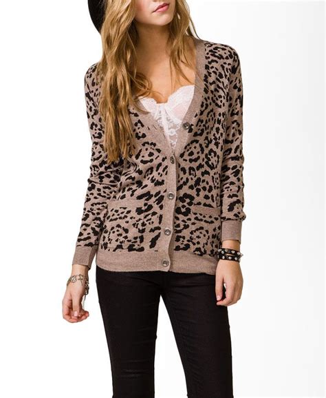 Leopard Print Cardigan Leopard Print Cardigan Clothes Design Clothes