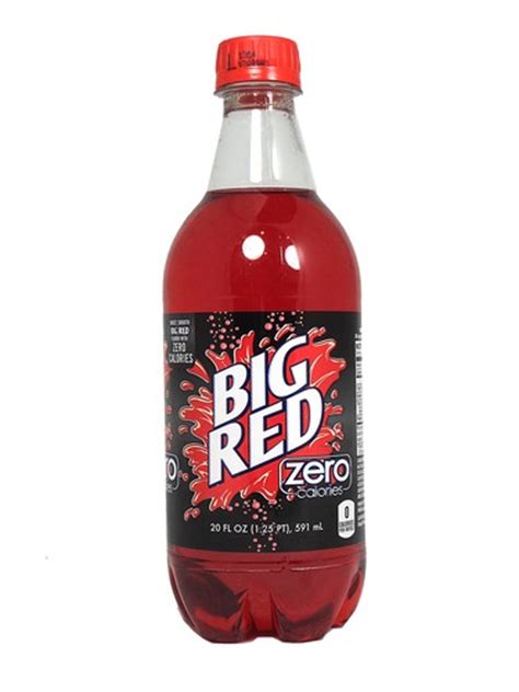 Fresh 20oz Big Red Zero Soda Soda Emporium