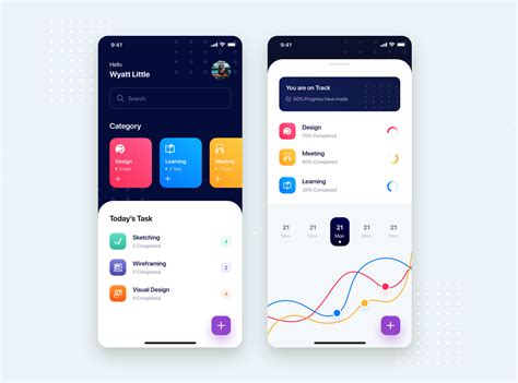 Todo List Mobile App Ui Kit Template By Hoangpts On Dribbble