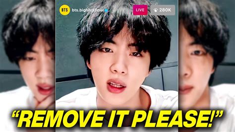 Bts Jin Desperately Wants This Off The Internet Youtube