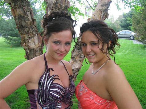 Prom My Daughter On The Right And Her Best Friend Pose Bef Flickr
