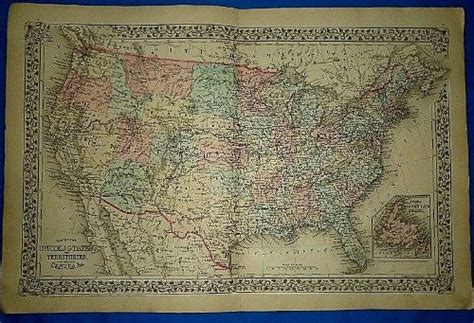 Map Of The United States In 1880 Map Of The United States