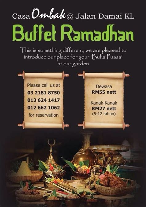 While the whole of malaysia has many great food venues like johor bahru and penang, you can't deny that the city of kuala lumpur is always.  Ramadan 2014  Senarai 20 Lokasi Buffet Ramadhan Murah ...