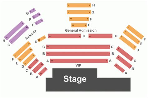 Tropicana Theater Seating Map