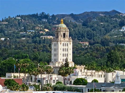 The Golden Tower At Our City Hall In Beverly Hills Is Simply Gleaming