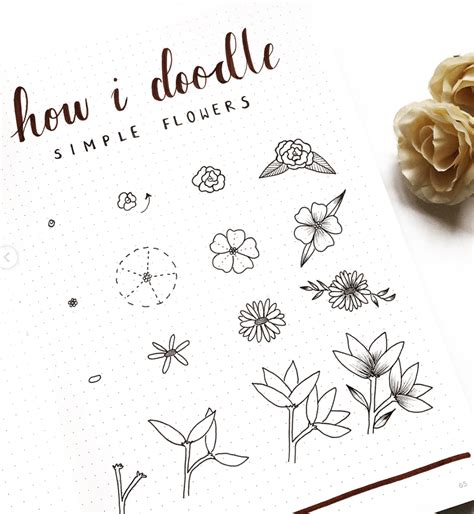 In This Post Today You Will Learn How To Create Simple Flower Doodles