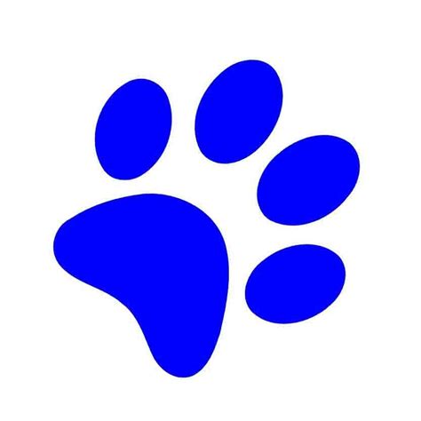 Blue Dog Paw Logo