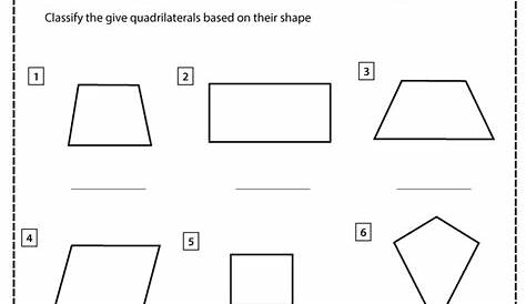 quadrilaterals and polygons worksheets