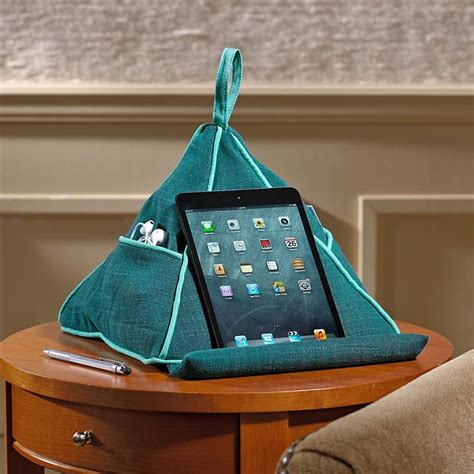 Two Tone Pyramid Pillow Levenger Diy Book Holder Tablet Pillow