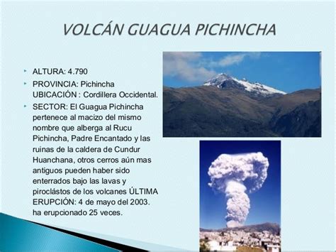 Presentación Volcanes Activos Del Ecuador