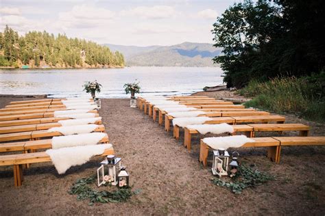 Maybe you would like to learn more about one of these? Lakefront Cabin Wedding | Wedding ceremony decorations ...