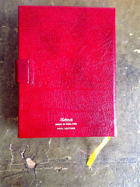 Red Boxed Leathersmith Five Year Diary