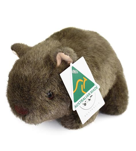 Buy the most unique gifts online in australia! Australian Made Wombat Toy 21cm | Australia the Gift ...