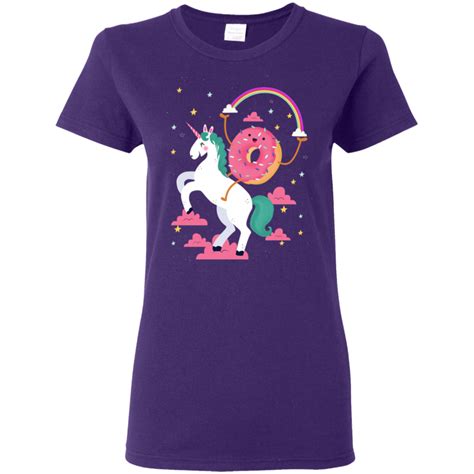 doughnut riding a unicorn t shirt unicorn tshirt colorful shirts shirts